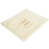Half-size Super Pan® solid high-temperature plastic cover in amber
