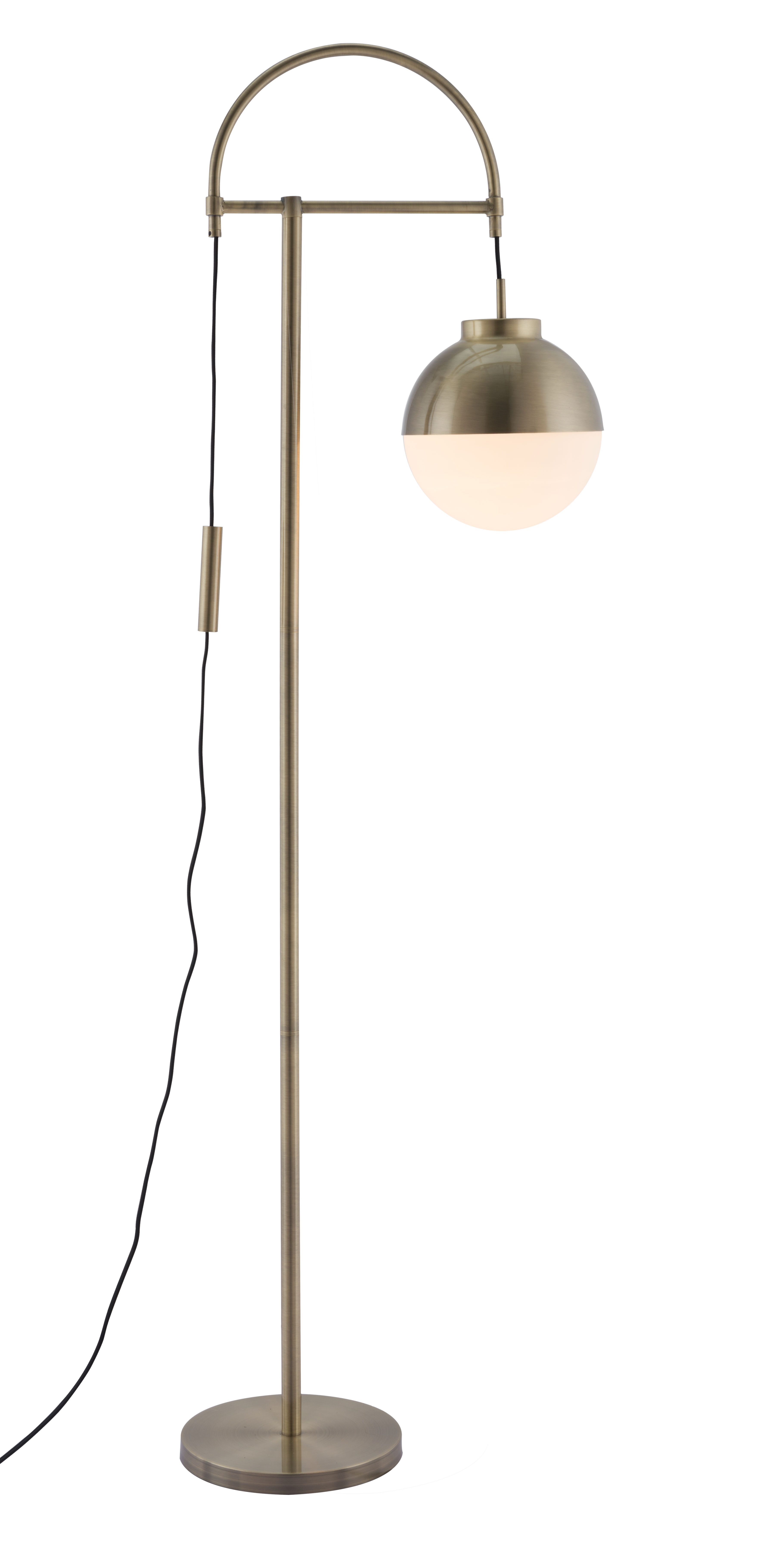 Waterloo Floor Lamp White & Bronze product image