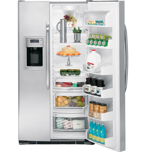 GE® 25.4 Cu. Ft. Side-By-Side Refrigerator with Dispenser