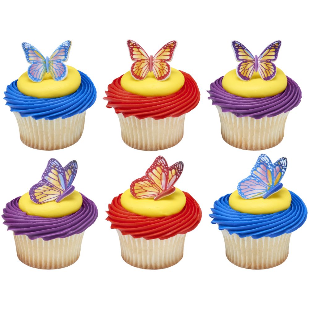 Image Cake Watercolor Butterflies