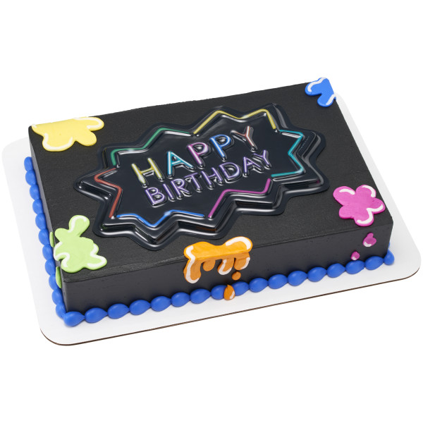 Neon Happy Birthday Pop Tops®