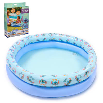 SwimWays Stitch Kiddie Pool, Inflatable Above Ground Pool, Pool Furniture & Outdoor Toys, Lilo and Stitch, Disney Party Supplies & Pool Toys for Kids Aged 3 & Up