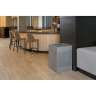 Rubbermaid Commercial, Silhouettes, Dual Stream, 34 gal, Metal, Silver, Square, Receptacle