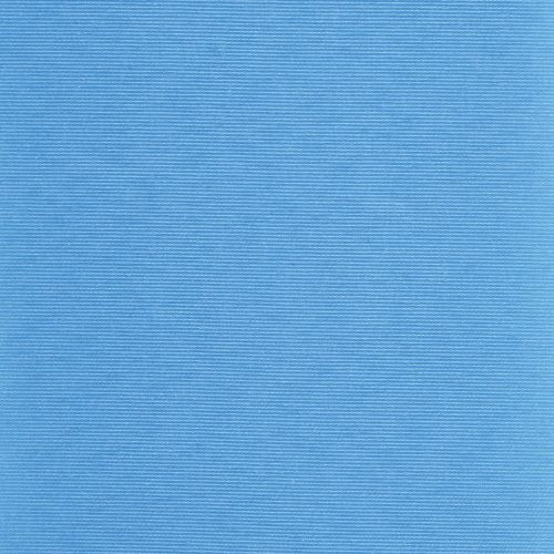 Light-blue horizontal-ribbed fabric panel filling the frame, lying flat and stationary; smooth textured surface with subtle shading, even indoor lighting and no visible surroundings.