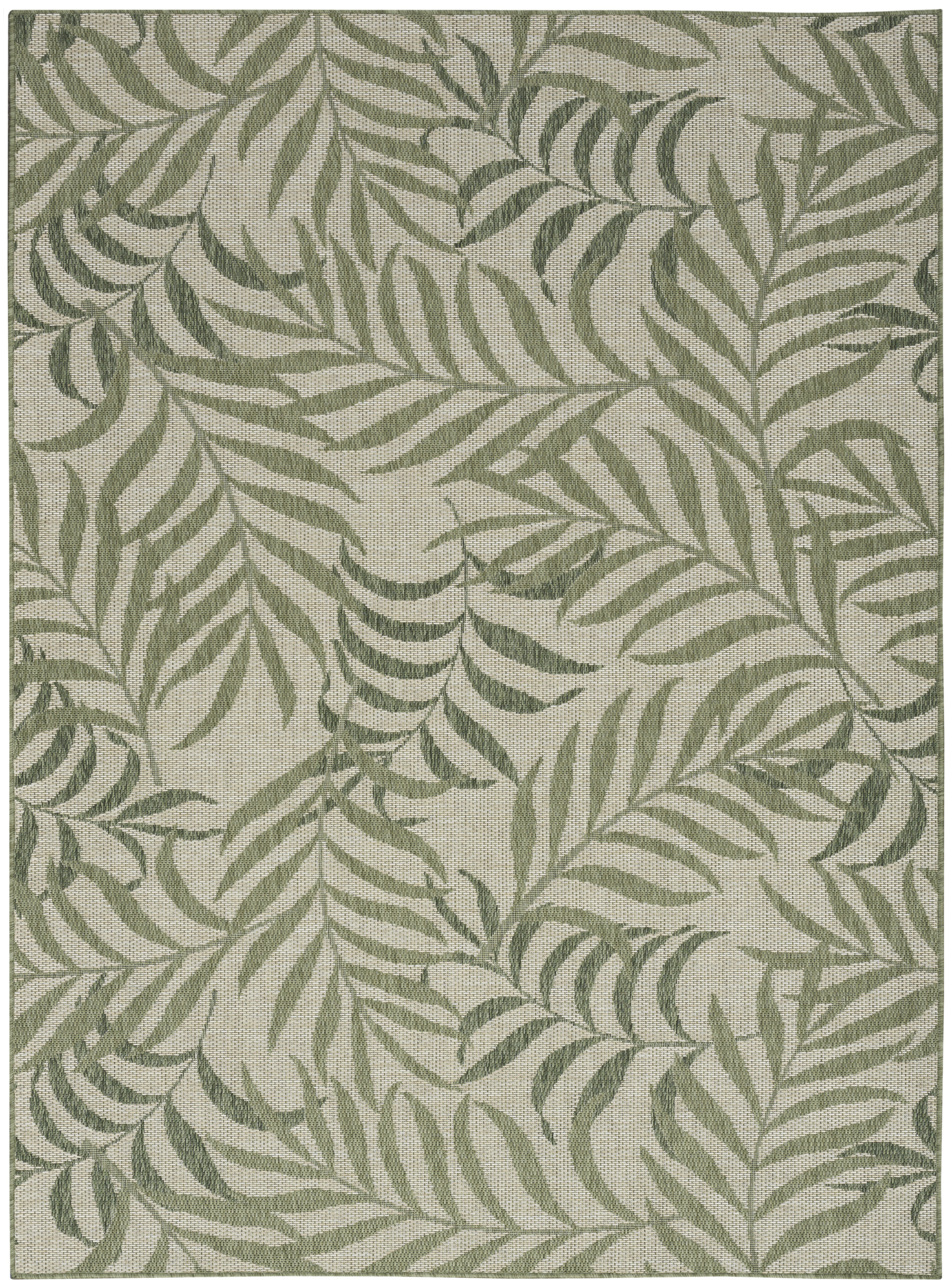 Nourison Garden Oasis 4' x 6' Ivory Green Outdoor Rug