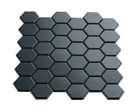 Multiplier Dark Grey 2″ Hexagon Mosaic Matte