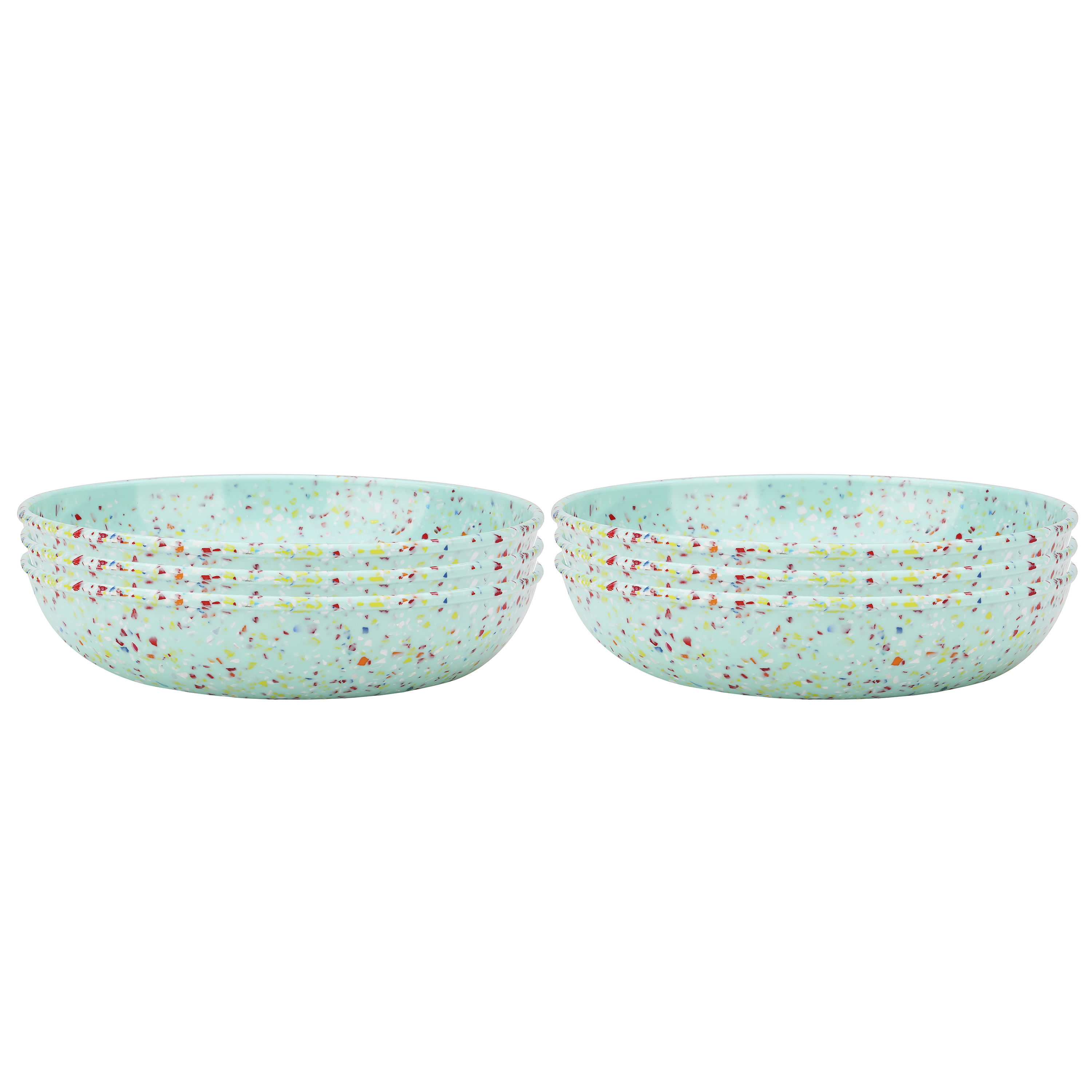Confetti 35 ounce Pasta Bowl, Mint, 6-piece set slideshow image 2 Confetti 35 ounce Pasta Bowl, Mint, 6-piece set slideshow image 2