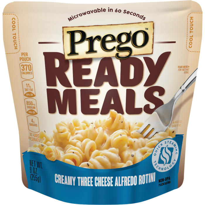 Creamy Three Cheese Alfredo Rotini Meal