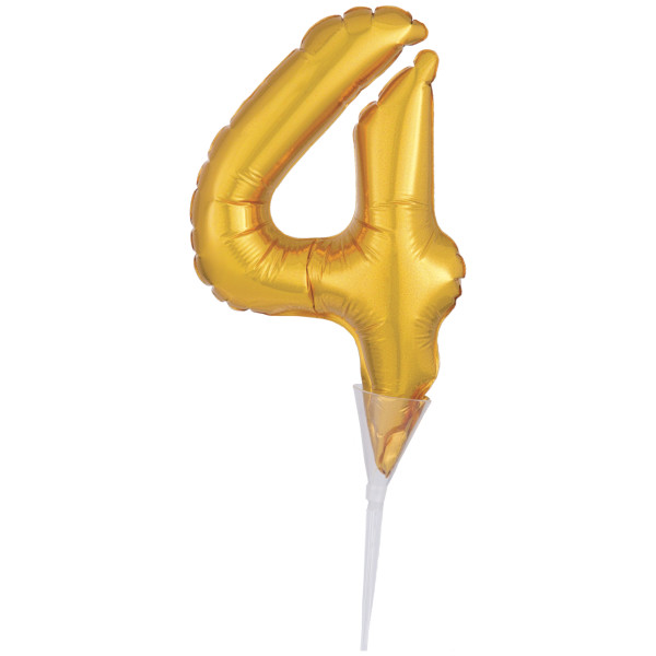 Inflatable Gold Numeral 4 Anagram® Cake Pic