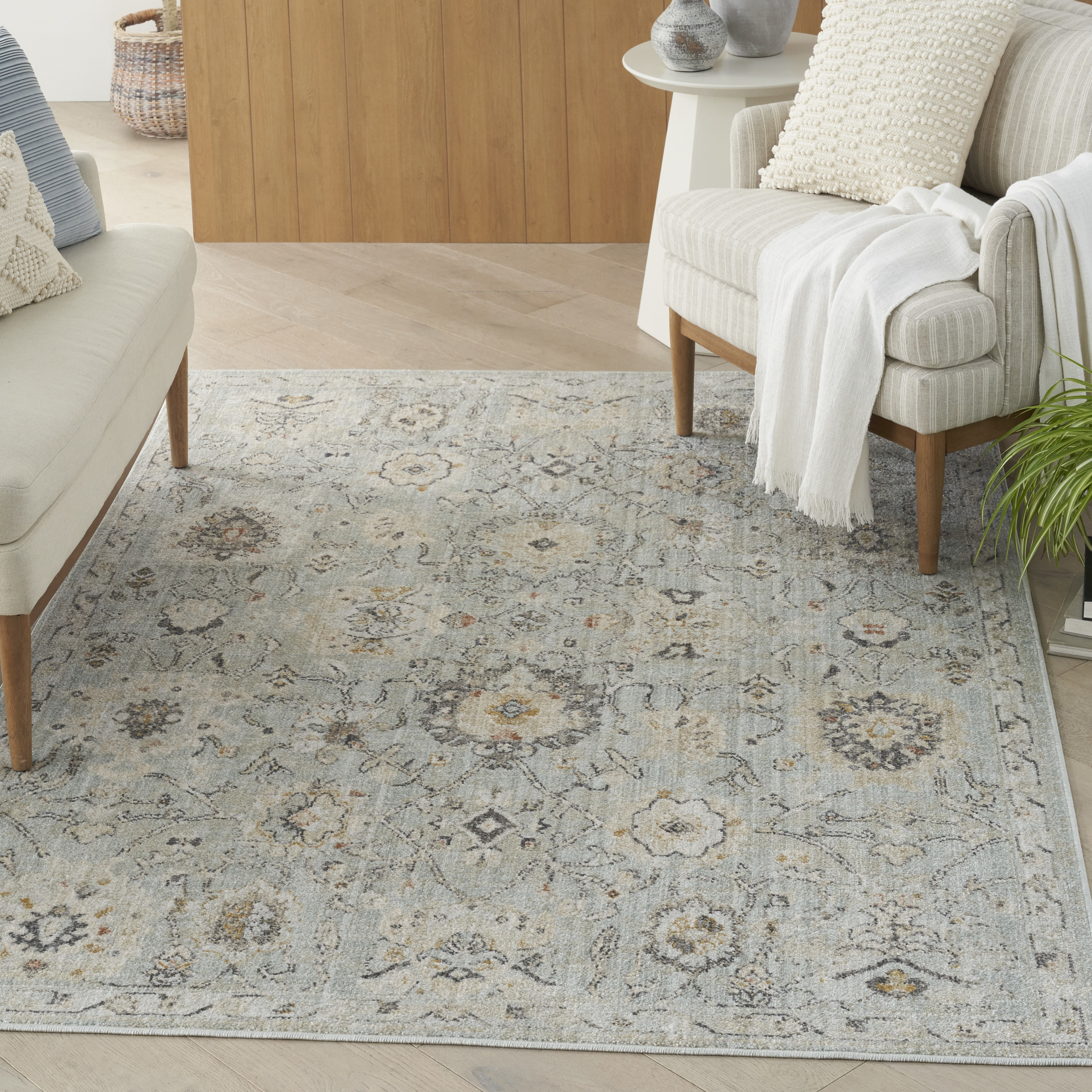 Nourison Oushak Home 4'1" x 5'11" Mint Vintage Indoor Rug