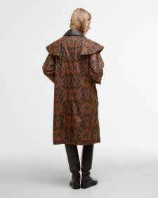 Barbour FARM Rio Luana Waxed Jacket Pineapple/Green Heart Print