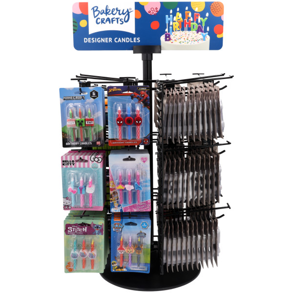 Rainbow Sprinkle Numeral Assortment Candle Assortment (Rack Not Included)