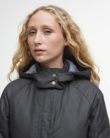 Cannich Waxed Jacket Black-Modern