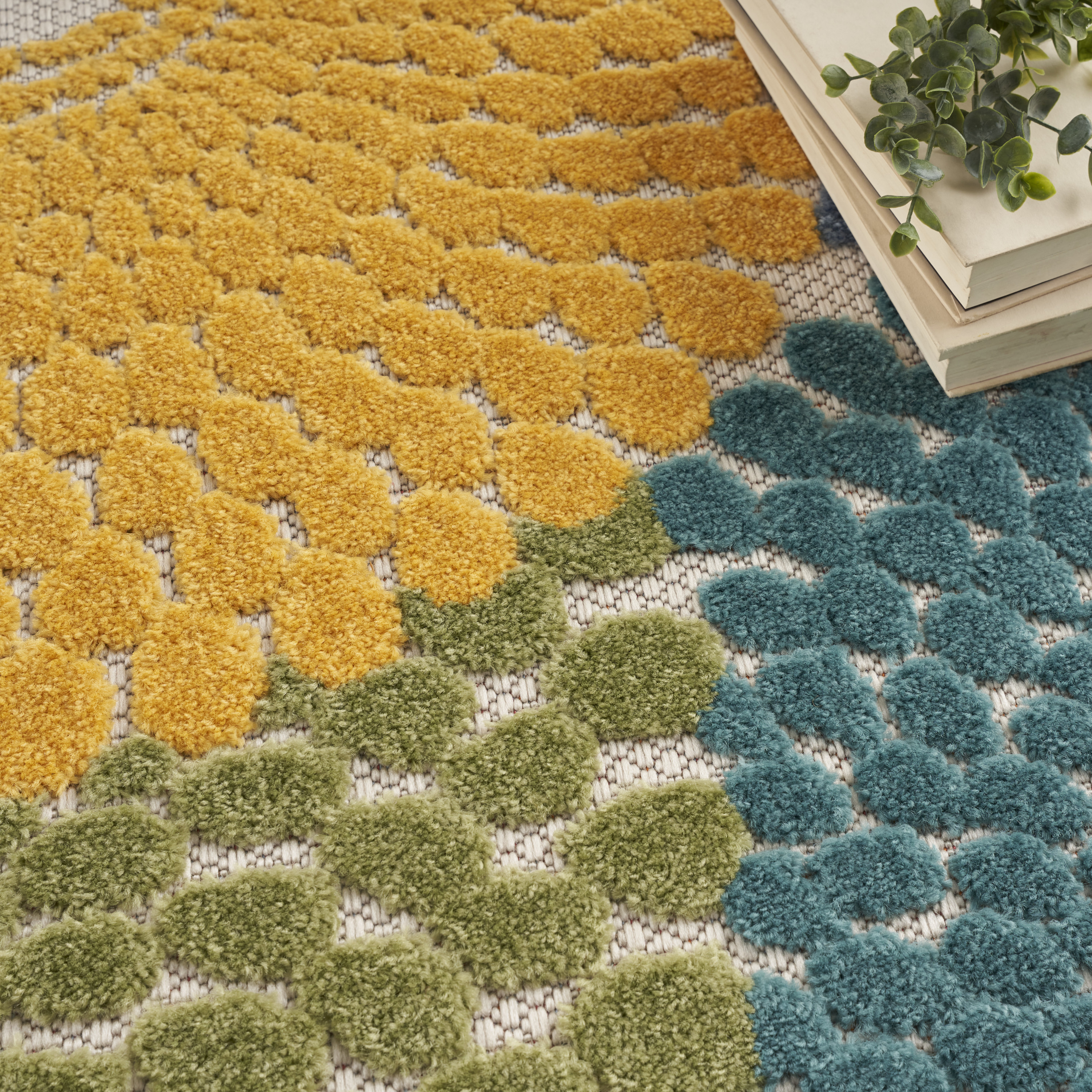 Nourison Aloha 6' x 9' Multicolor Modern Rug