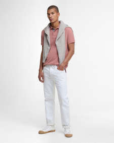 Tartan Pique Polo Shirt Earth Pink