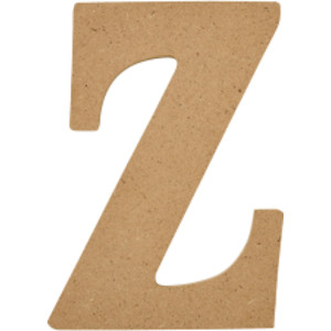MDF Letter, Z, 5 Inch