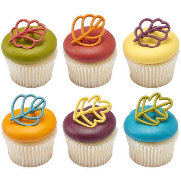 Autumn Leaves Cupcake Rings