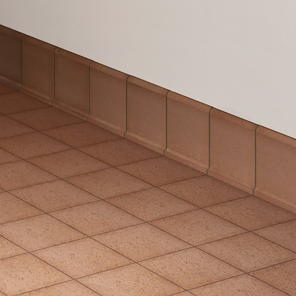 Lincoln Quarry Cove Base Mayflower Red 6 in. x 6 in. Ceramic Floor and Wall Trim