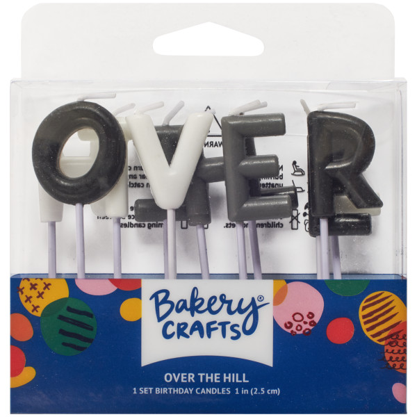 Over the Hill Letters Specialty Candles
