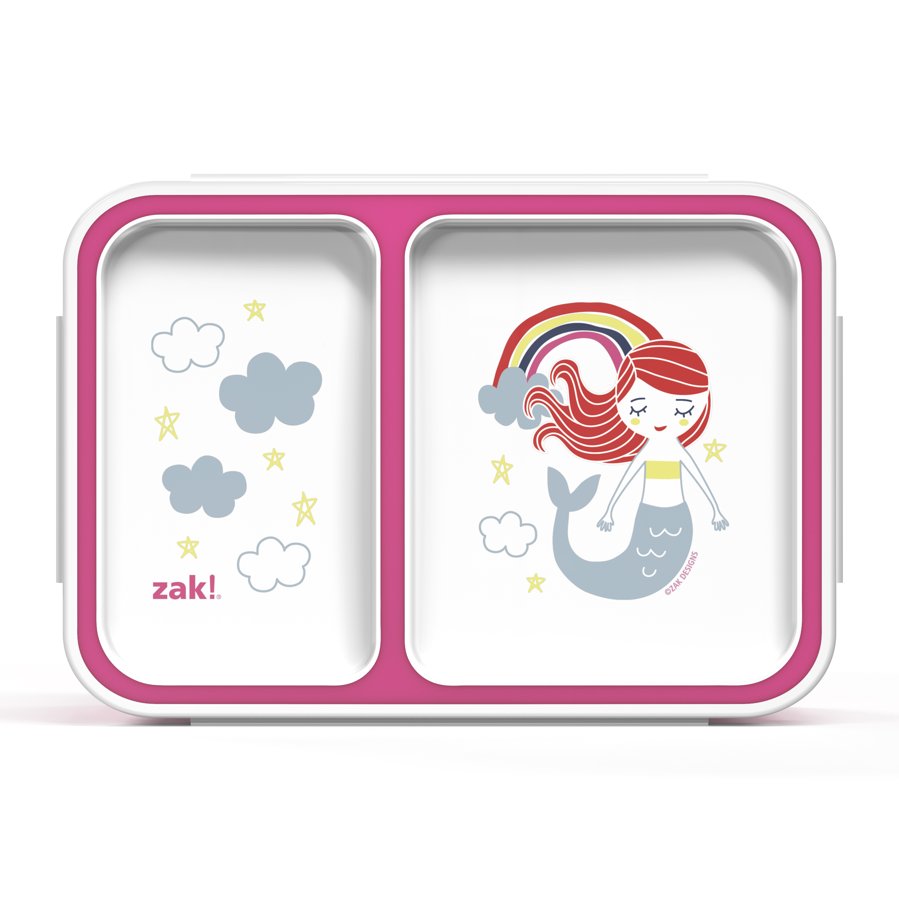 Happy Things Dual-compartment Reusable Bento Box, Mermaids slideshow image 2 Happy Things Dual-compartment Reusable Bento Box, Mermaids slideshow image 2