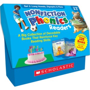 Nonfiction Phonics Readers: Long Vowels, Digraphs & More, Multiple-Copy Set, 125 Books