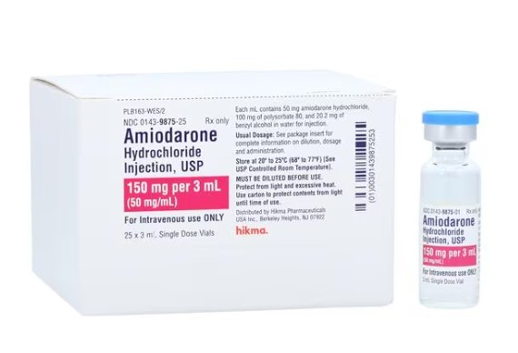 Amiodarone 50mg/ml 3ml SDV NON-RETURNABLE IF OPENED