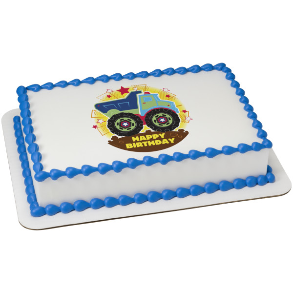 Happy Birthday Truck PhotoCake® Edible Image®