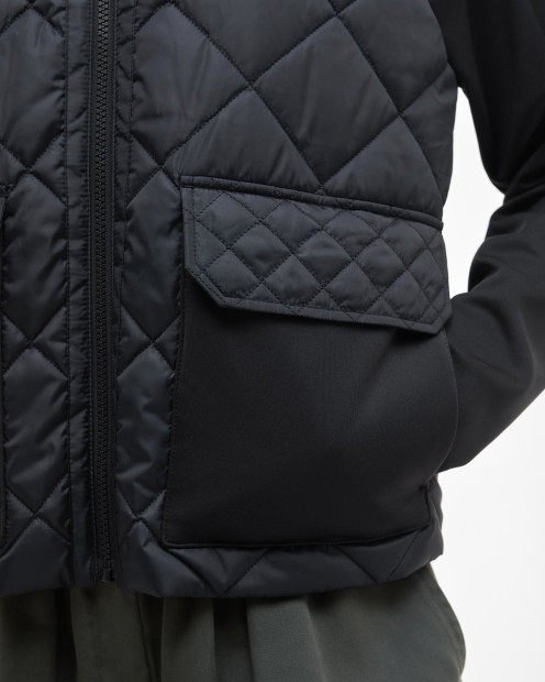 Ebony Quilted Sweatshirt Black