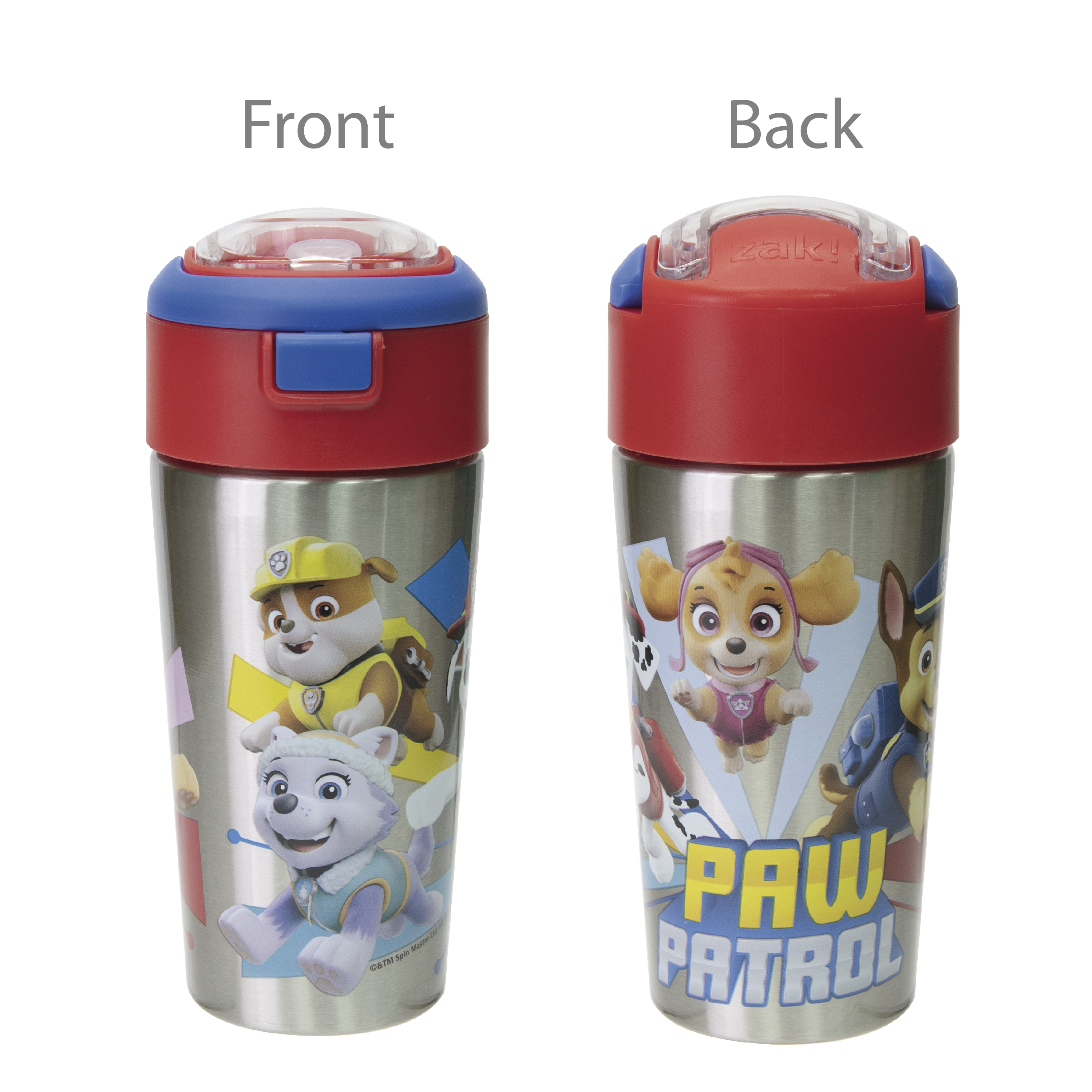 Paw Patrol 12 ounce Vacuum Insulated Reusable Stainless Steel Water Bottle, Skye, Rubble & Friends slideshow image 9