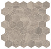 Presario Reverent Taupe 2″ Hexagon Mosaic Matte