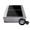 208- to 240-volt 3500-watt front-to-back dual countertop induction range with temperature control probe and programs