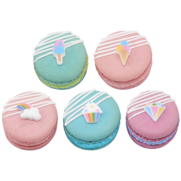 Rainbow Party Charms Assortment Dec-Ons® Decorations