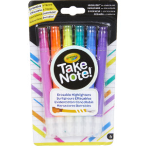 Take Note! Erasable Highlighters, Pack of 6