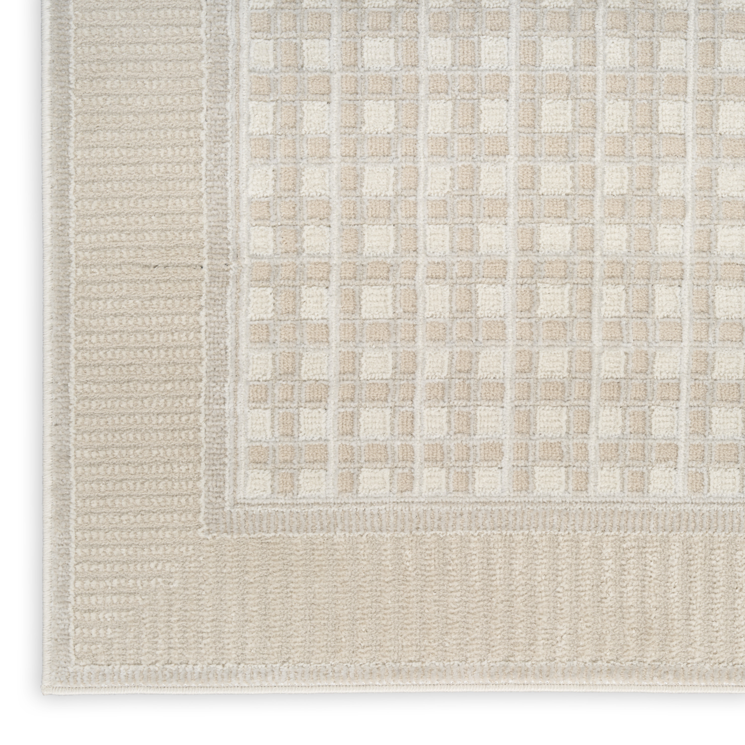 Nourison Nordic 5' x 7' Beige Modern Indoor Rug