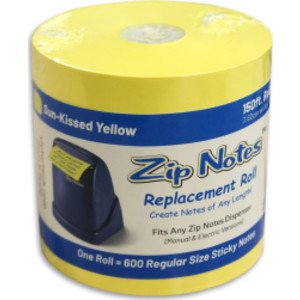 Zip Notes Refill Paper, Yellow