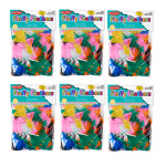 Charles Leonard Bright Hues Fluffy Turkey Feathers, 1 oz Per Pack, 6 Packs CHL63000-6
