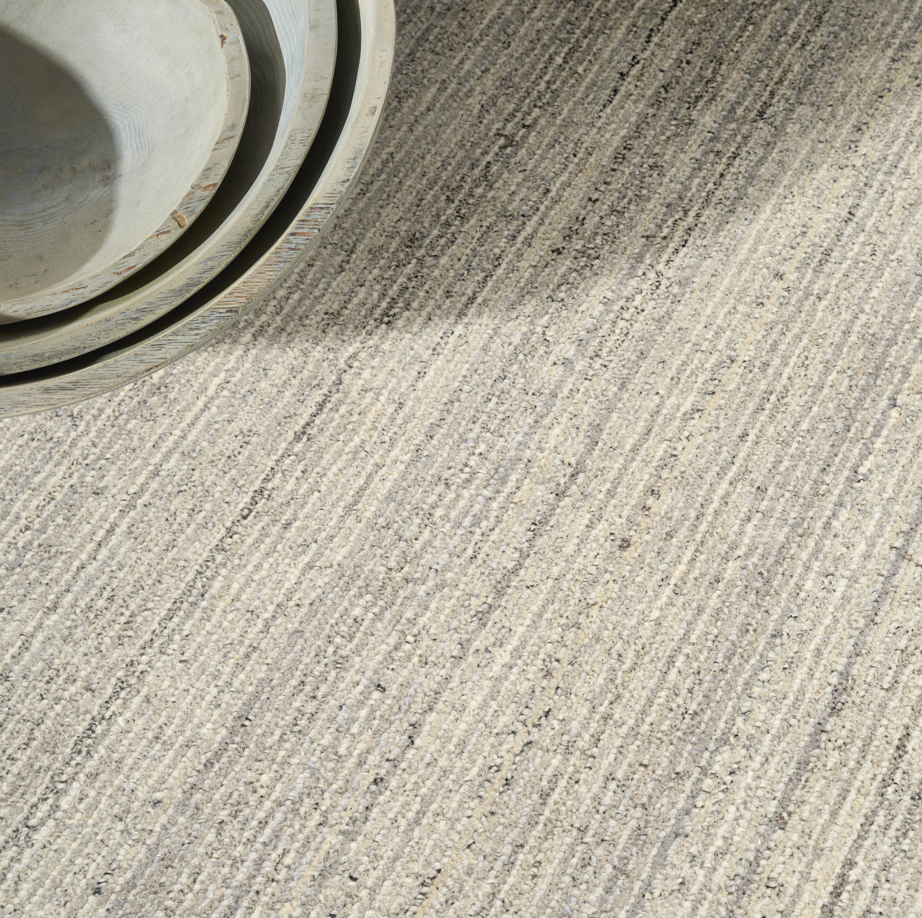 Calvin Klein CK082 Ridge 7'9" x 9'9" Grey Ivory Farmhouse Indoor Rug