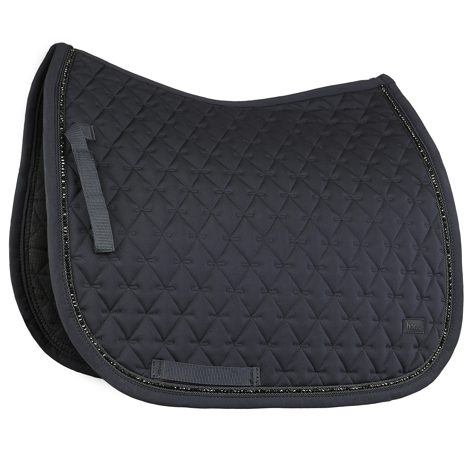 Horze Noir Pearl Corded Dressage Saddle Pad