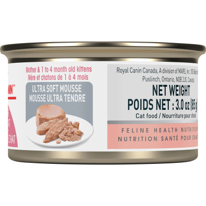 Royal Canin Feline Health Nutrition Mother & Babycat Ultra Soft Mousse Canned Cat Food