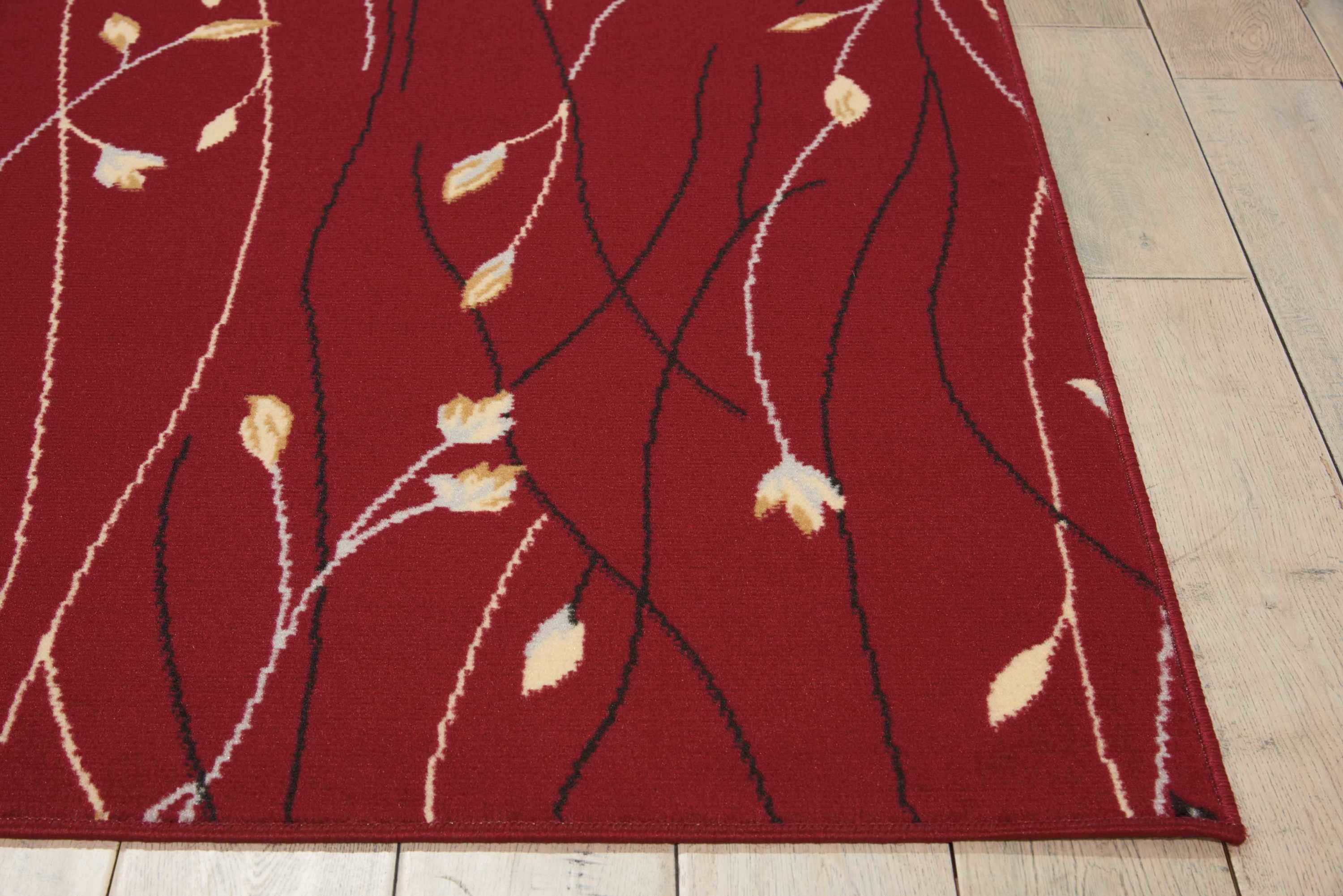 Nourison Grafix 5'3" x 7'3" Red Contemporary Indoor Rug