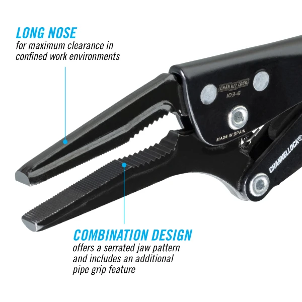 103-6 6-inch Combination Long Nose Locking Pliers