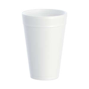 Dart, Hot or Cold Insulated Foam Drink Cups, 32 Oz, White