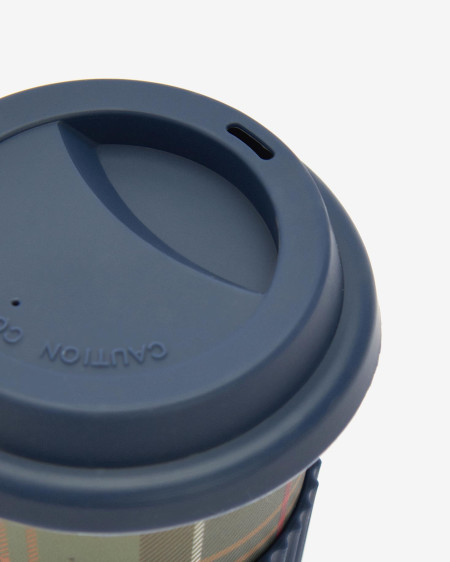 Reusable Tartan Travel Mug