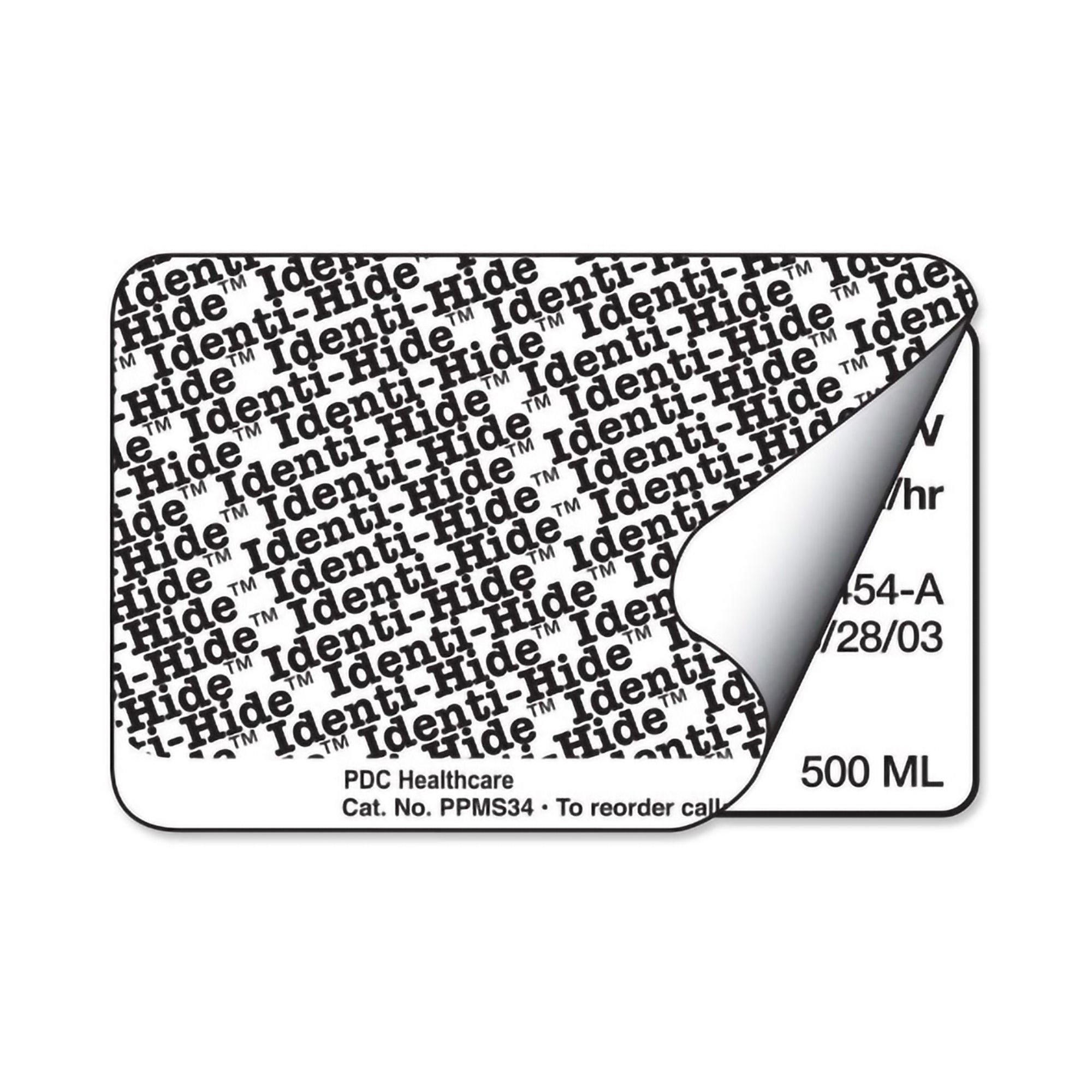 PDC® Identi-Hide™ Protection Label, 2 x 3 Inch