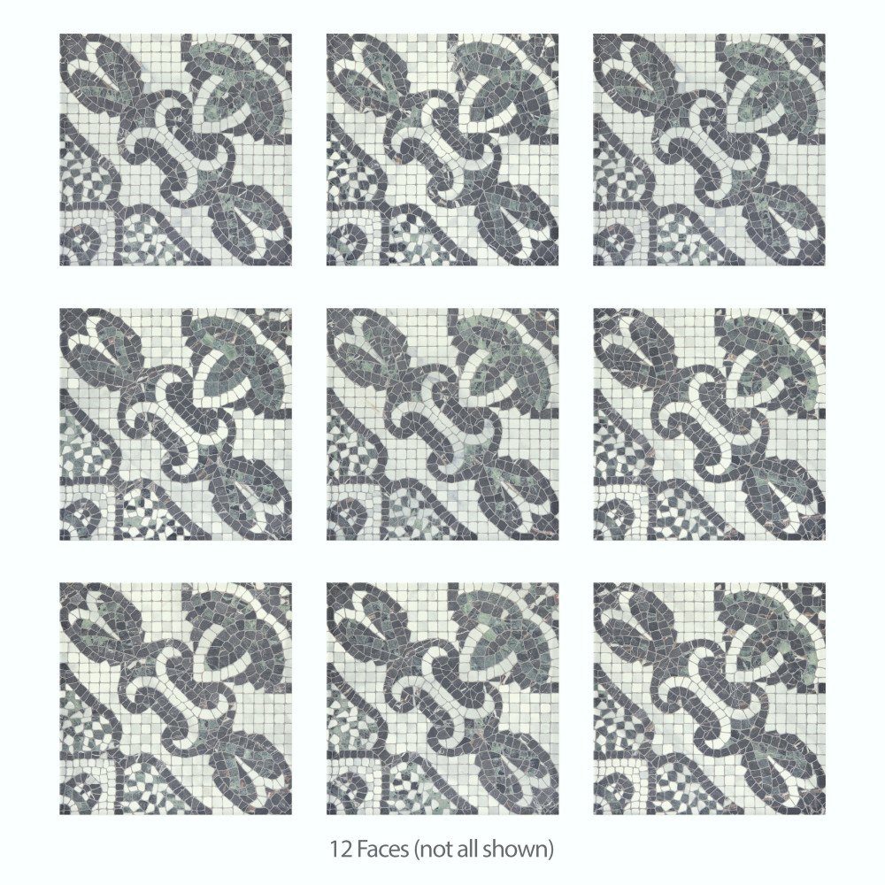 Versailles Mosaico Chateau 7-7/8 in. x 7-7/8 in. Porcelain Floor and Wall Tile