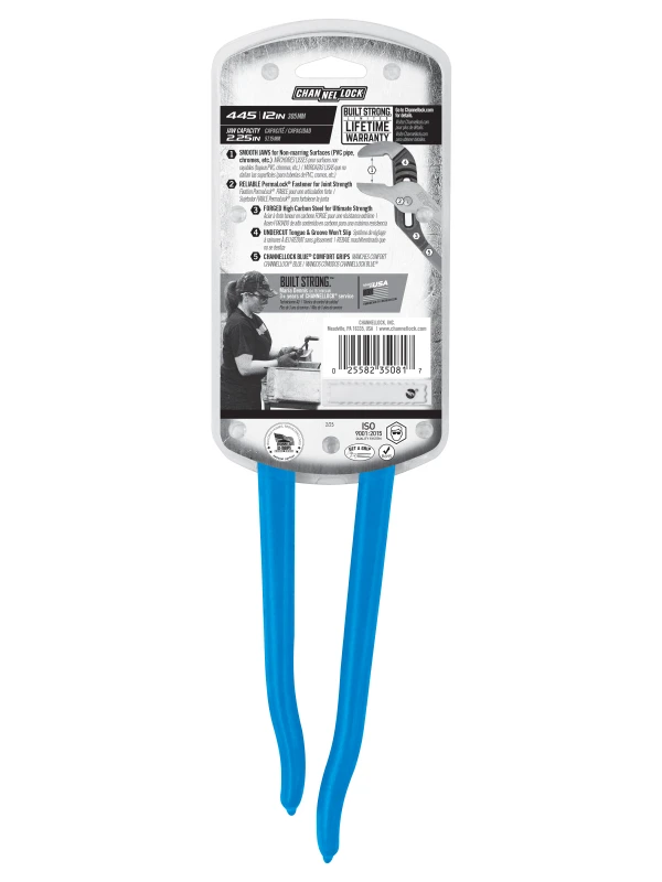 445 12-inch Smooth Jaw Tongue & Groove Pliers