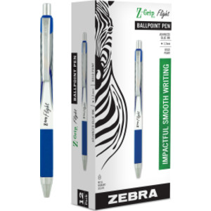 Z-Grip&reg; Flight Retractable Ballpoint Pens, Blue, Dozen
