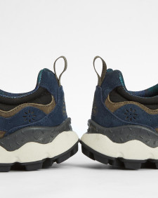 Barbour x Flower Mountain Yamano 3 Uni Trainers Navy Olive