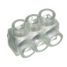 Pan-Lug™ PCSB250-3S-6Y Multi-Tap Mech Con Single Sided Aluminum / Clear PVC