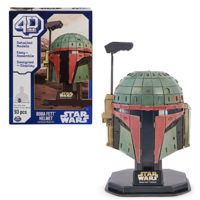 4D Build, Star Wars Boba Fett 3D Cardstock Model Kit 93 Pcs | Star Wars Toys Desk Decor | Building Toys | Paper Model Kits for Adults & Teens 12+